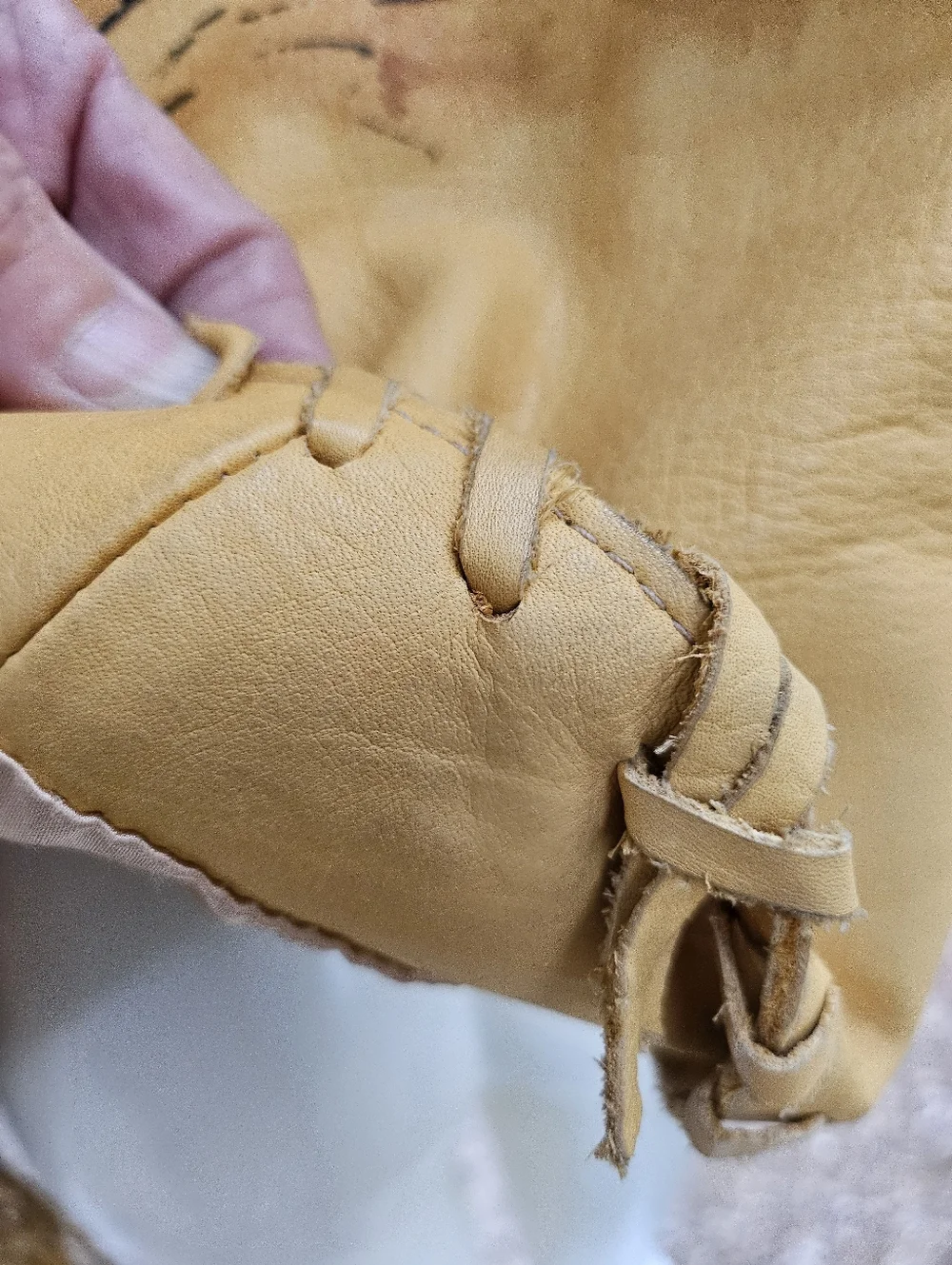 Vintage DD Ranch Wear Yoakum TX Calfskin Leather Fringed Airbrush Crop Jacket M - Picture 15 of 16